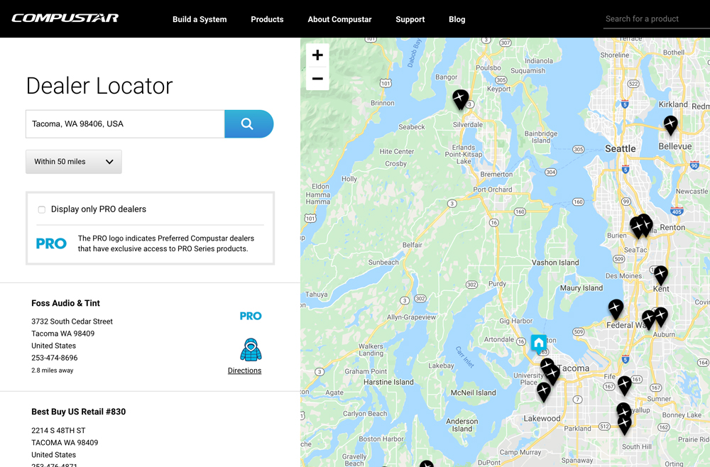 compustar dealer locator - find remote start installation near me 