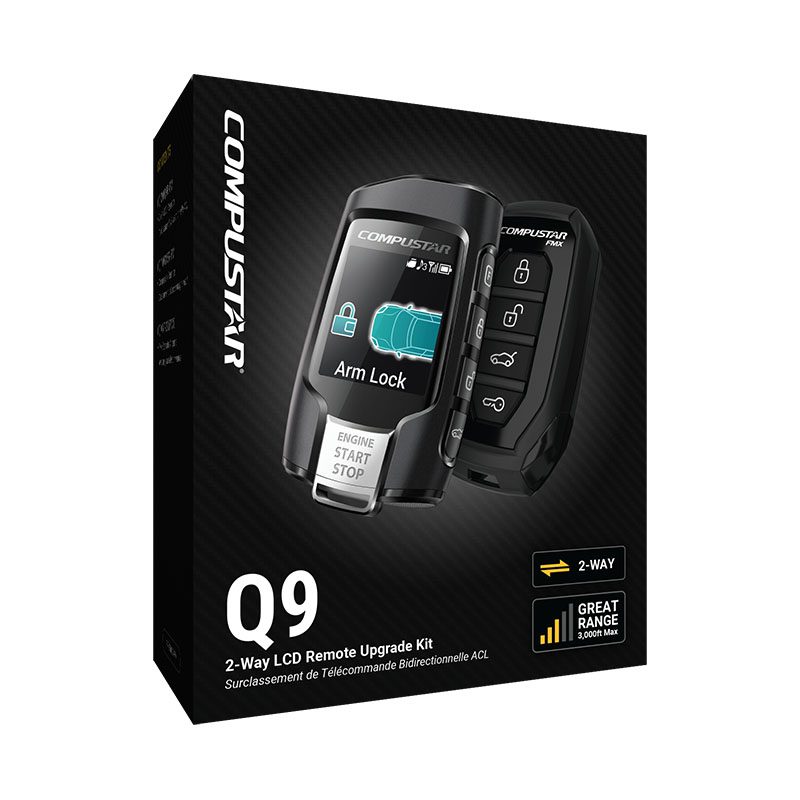 Q9 2Way LCD Remote Start & Security System Compustar